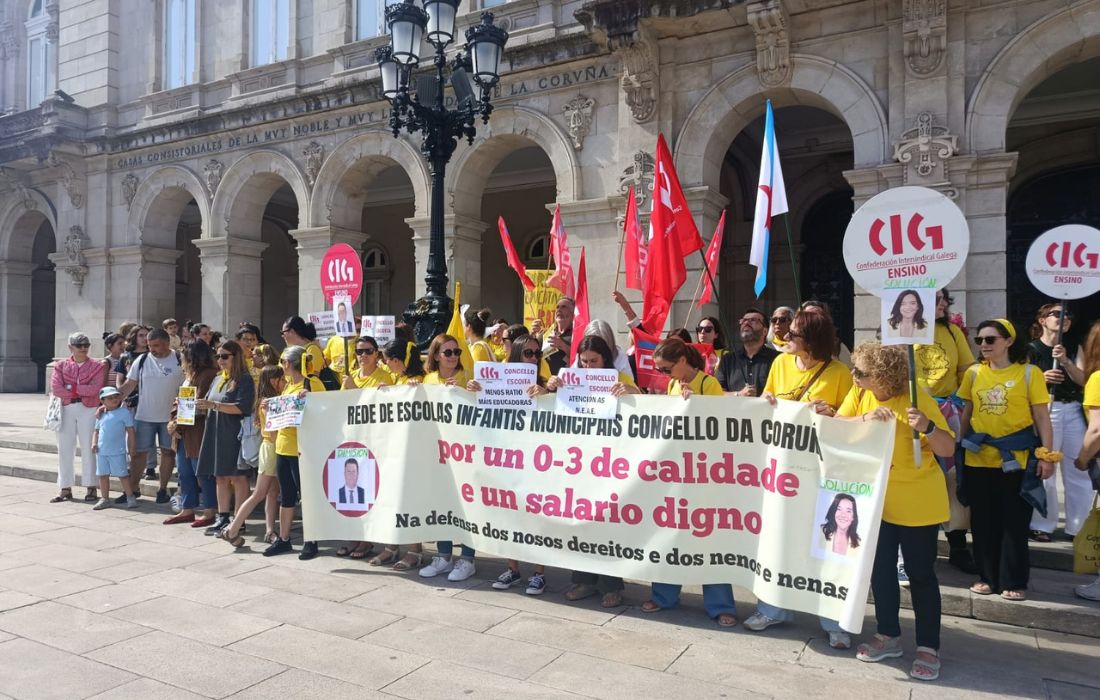A CORUÑA folga escolas infantís 19.06.2026