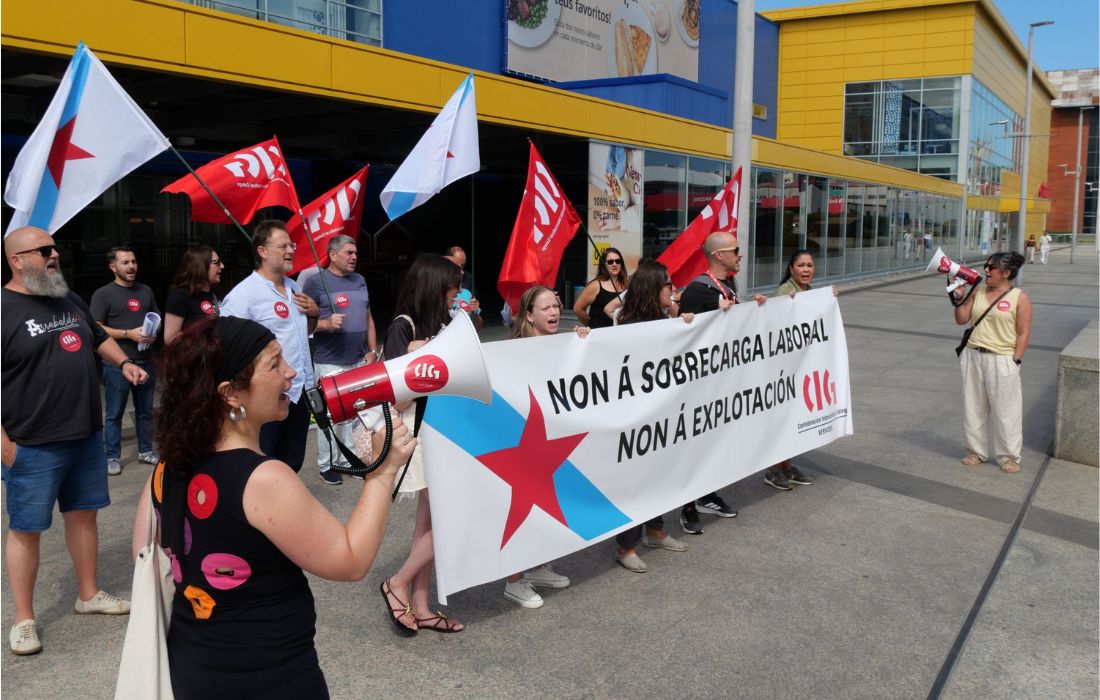 A CORUÑA folga comercio textil 17.07