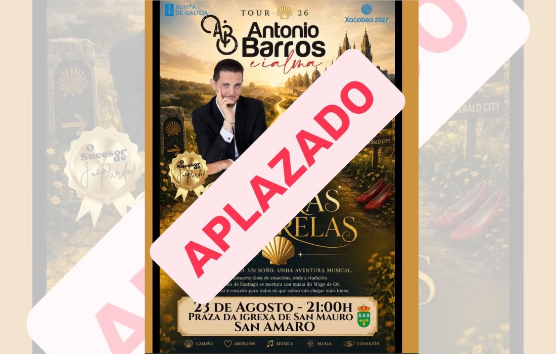 Concierto Antonio Barros San Amaro Aplazado