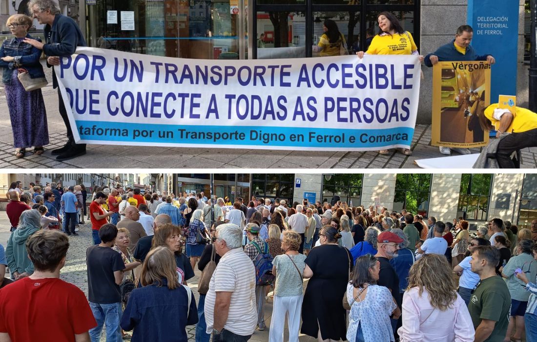 FERROL huelga transporte