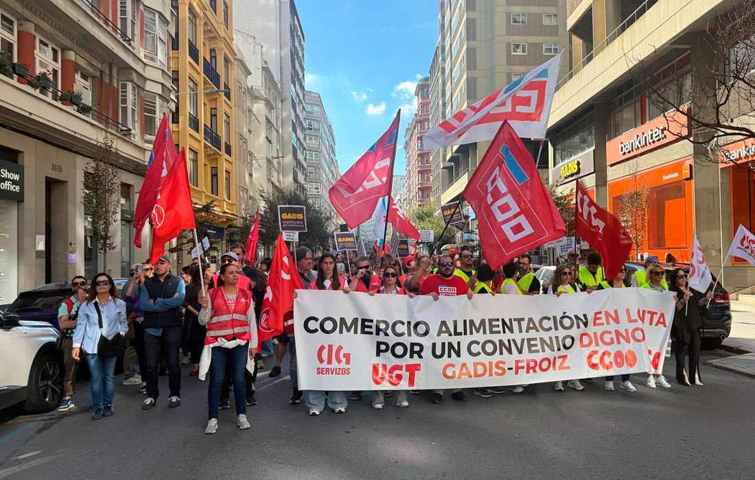 Imaxes-da-folga-convenio-comercio-alimentación-Coruña-outubro-2026