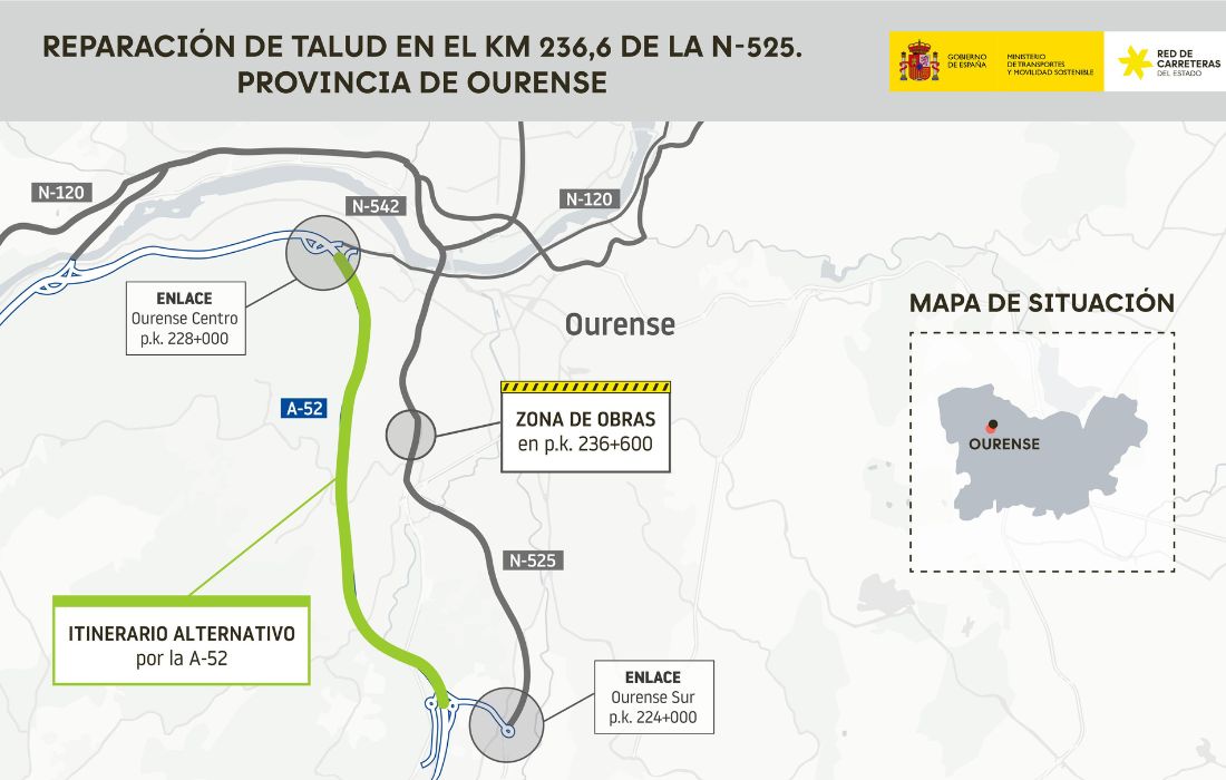 Reparación Talud N-525 Ourense