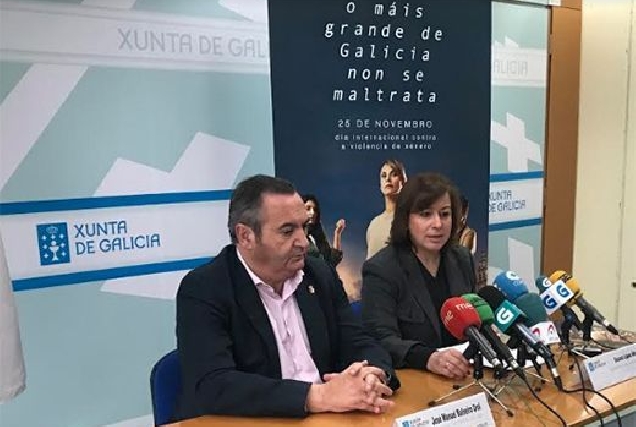 Balseiro e López Abella presentaron a campaña contra a violencia de xénero en Lugo