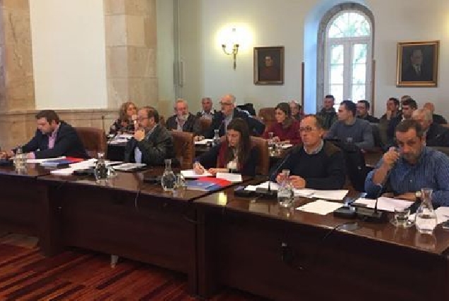 Deputados no pleno da Deputación do 28 de novembro do 2017