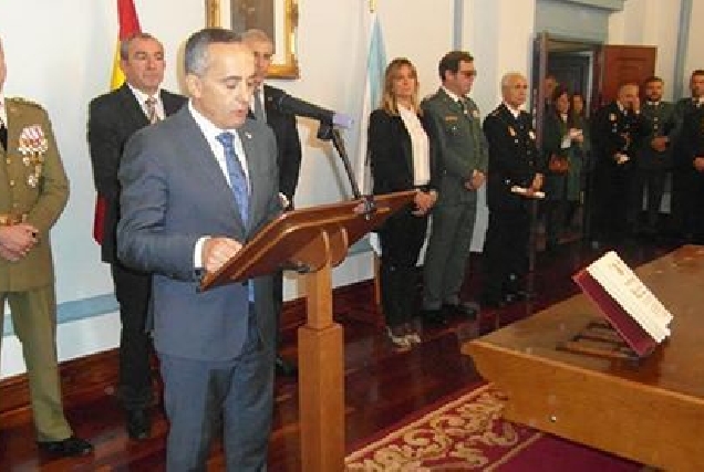 O subdelegado do Goberno presidía o acto de aniversario da Constitución en Lugo