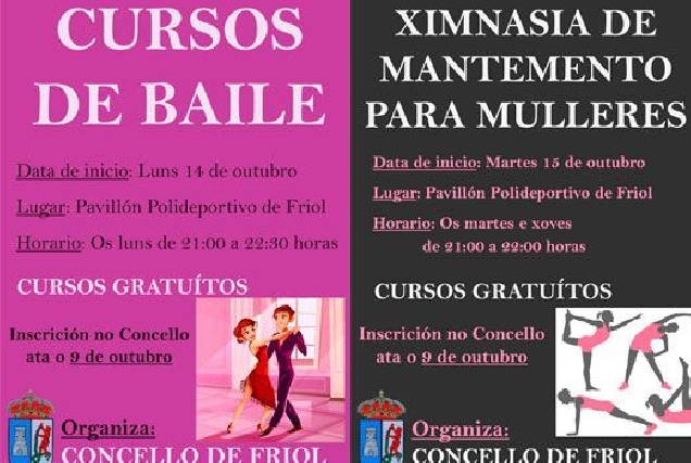 Cartel Cursos Baile 2019