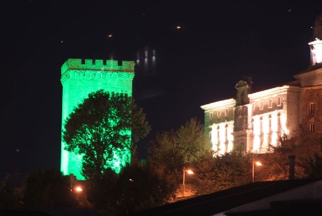 torre homenaxe en verde Monforte