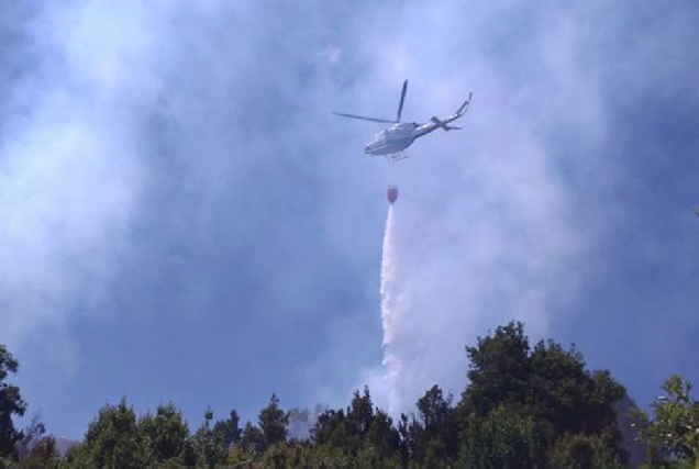 helicoptero incendio forestal lume