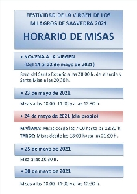 saavedra horario misas