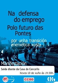 manifestacion auxiliares endesa as pontes