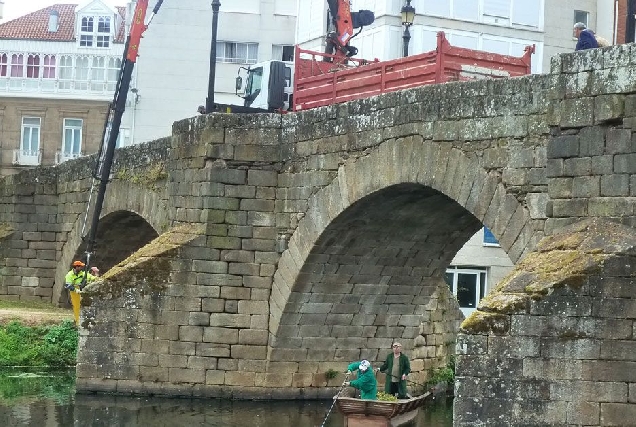 limpeza ponte medieval monforte