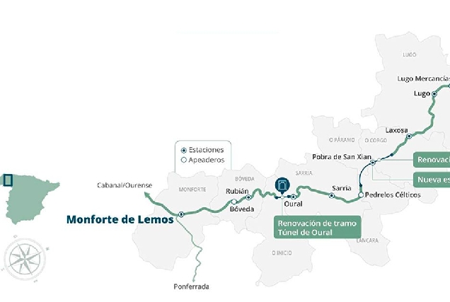 Plano de situacion Tramo Monforte de Lemos Lugo portada