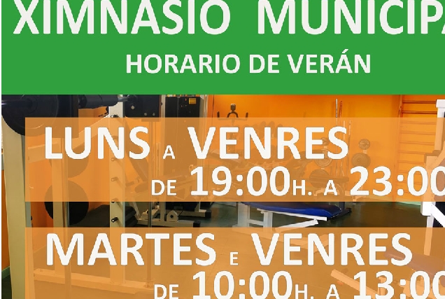 horario veran ximnasio valadouro 2023