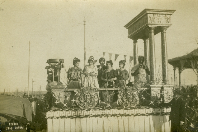 Fotografía do arquivo da RAG do Entroido coruñés de 1916