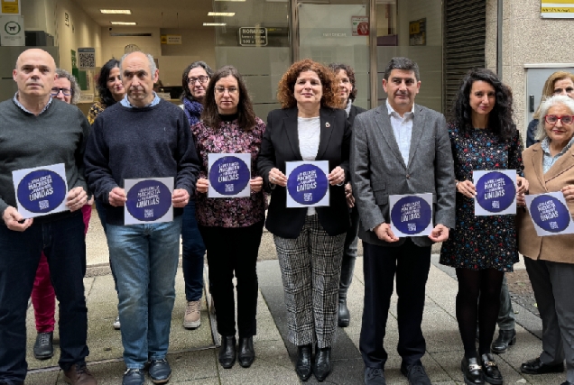 Imaxe da presentación dos puntos violeta na Subdelegación do Goberno na Coruña