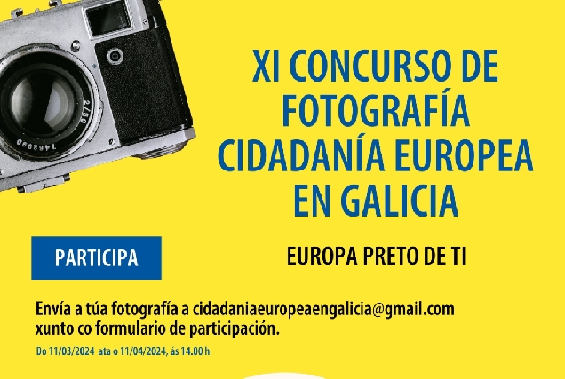 Imaxe do cartel do concurso de Fotografía Cidadanía Europea en Galicia