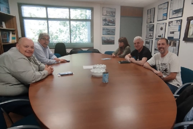 Imaxe do encontro coa Confraría de Pescadores de Sada