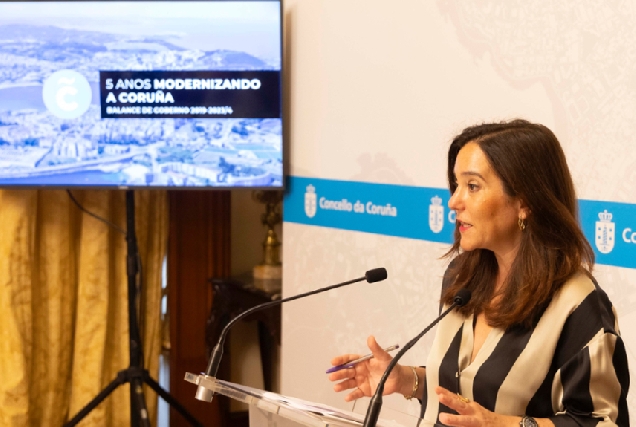 Imaxe da alcaldesa da Coruña, Inés Rey