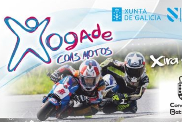 Imaxe do cartel de 'Xogade coas motos' en Betanzos