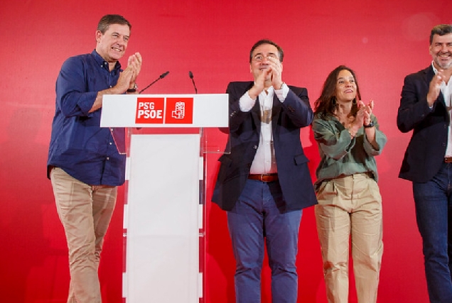 Imaxe do mitin do PSOE na Coruña