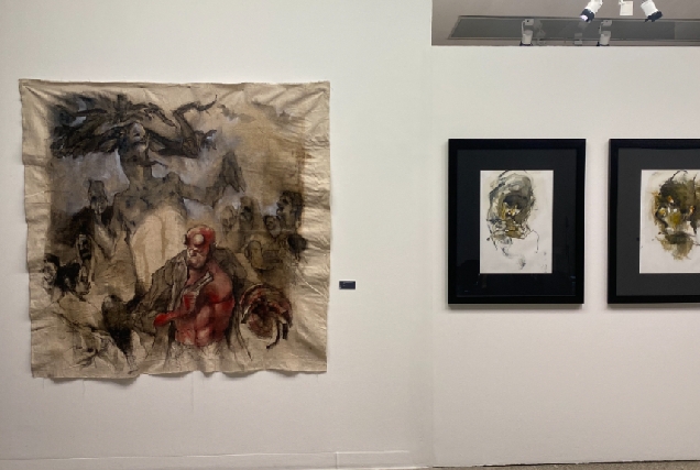 Imaxe da exposición 'Goya-Hellboy. Unha iconografía de monstros por Stéphane Levallois'