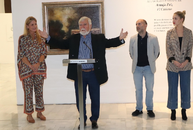 Inauguración da mostra '50 anos en Ourense', de Manuel Araújo Friz