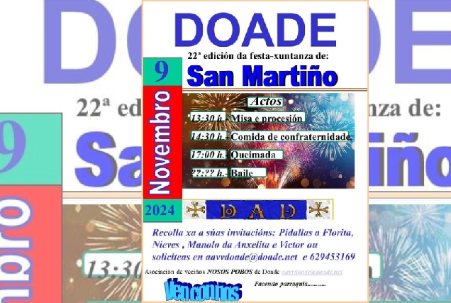 Cartaz do San Martiño de Doade 2024